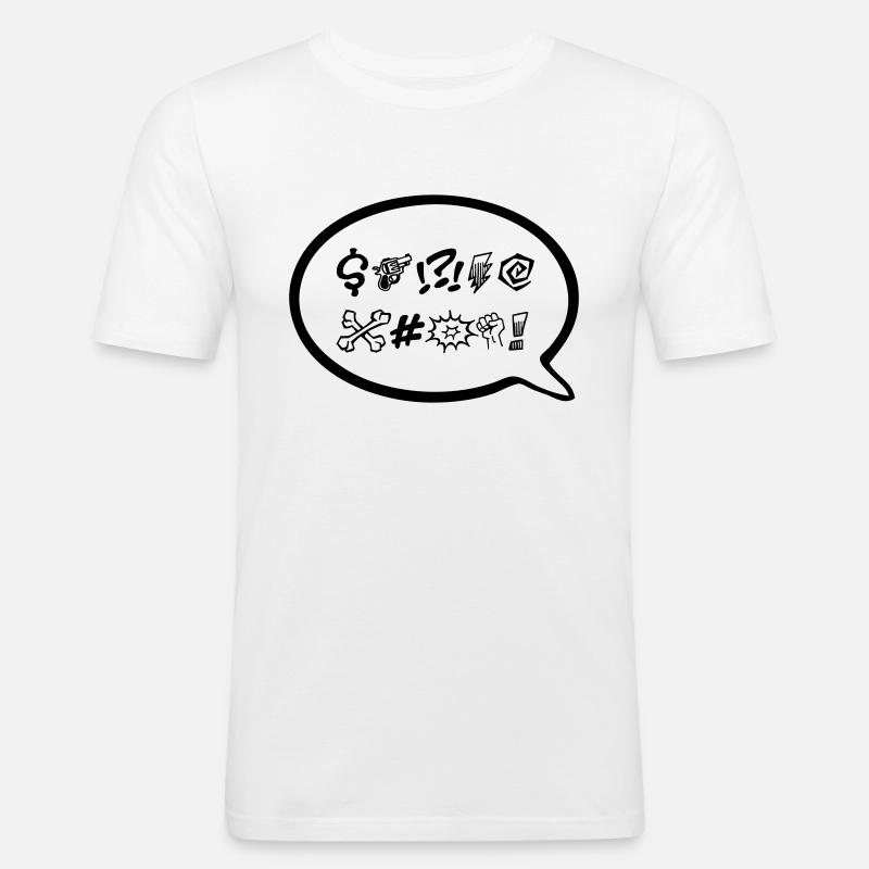 Fluch - Männer Slim Fit T-Shirt - Weiß