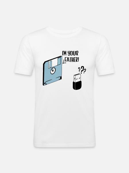 I'm your father - T-shirt près du corps Homme - blanc