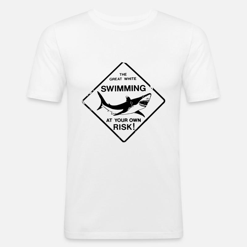 White Shark Great White - Männer Slim Fit T-Shirt - undefined