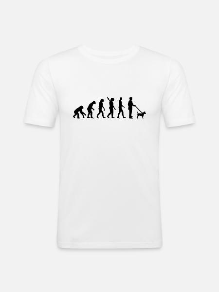 Jack Russel - T-shirt près du corps Homme - blanc