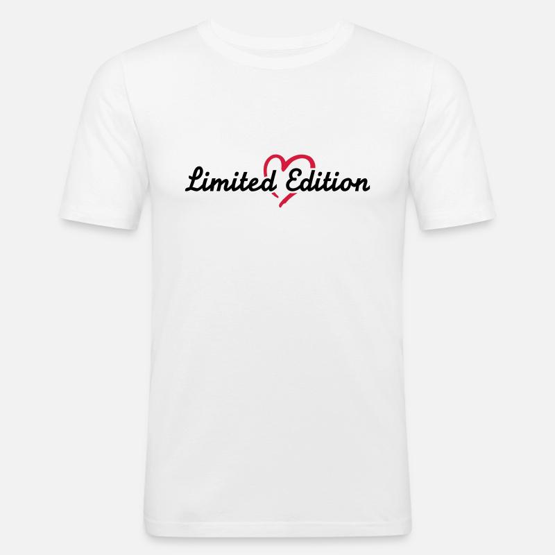 Limited Edition - Männer Slim Fit T-Shirt - Weiß