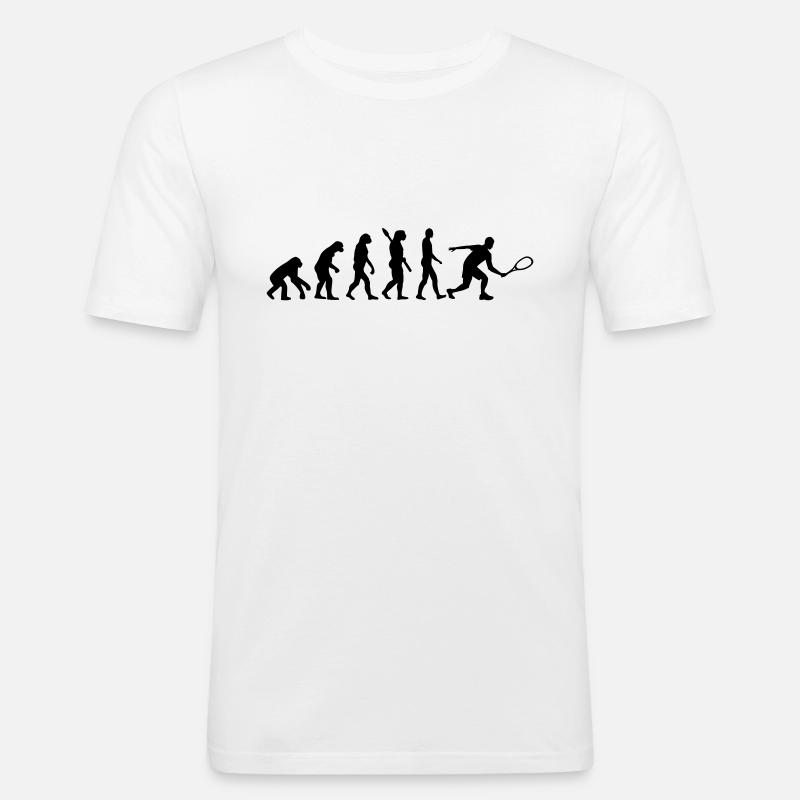 Evolution Squash - Men's Slim Fit T-Shirt - white