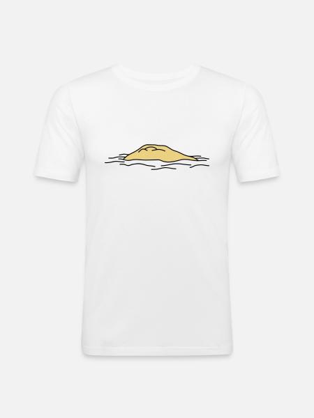 Island - Men's Slim Fit T-Shirt - white