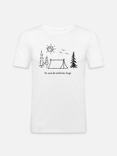It's the simple things - Men's Slim Fit T-Shirt - white