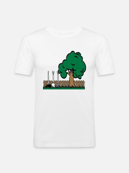 Garden baumgarten tools - Men's Slim Fit T-Shirt - white