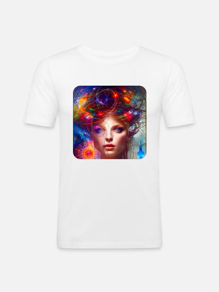 Focus - Männer Slim Fit T-Shirt - Weiß