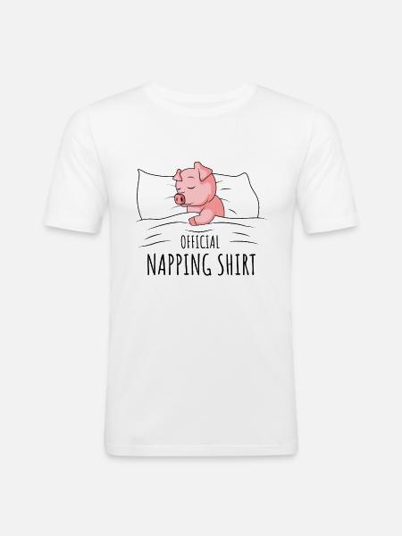 Pig - Men's Slim Fit T-Shirt - white