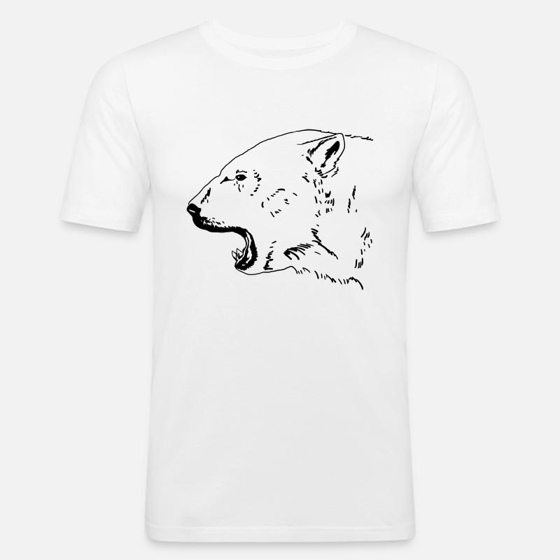Eisbär - Männer Slim Fit T-Shirt - Weiß