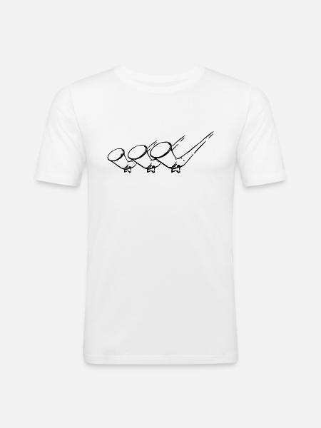 ALPHORN,horn,wind instrument,ALPS,music,switzerlan - Men's Slim Fit T-Shirt - white