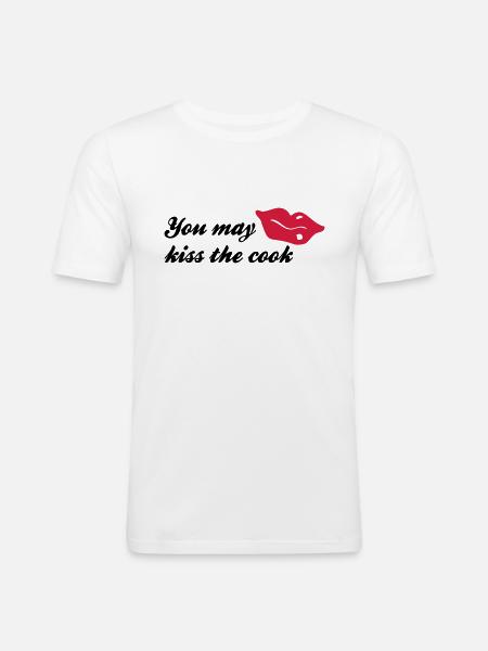 cook - Men's Slim Fit T-Shirt - white