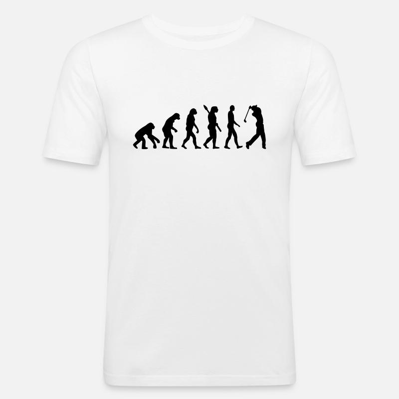 Evolution Golf - T-shirt près du corps Homme - blanc