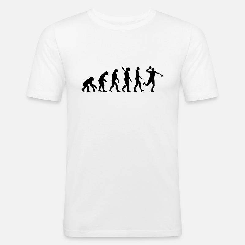 Evolution Dodgeball - T-shirt près du corps Homme - blanc