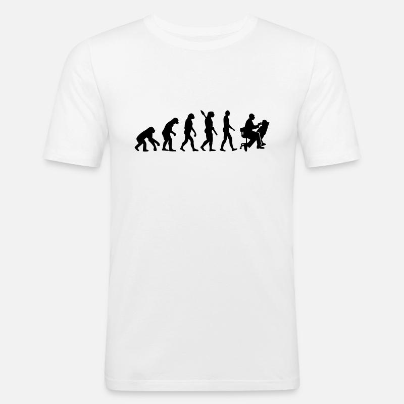 Evolution Dentist - Men's Slim Fit T-Shirt - white