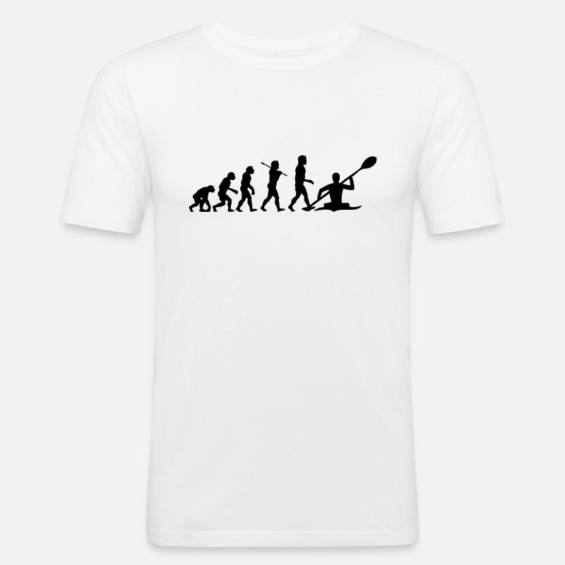 Kayaking - Kayak Evolution - Men's Slim Fit T-Shirt - white