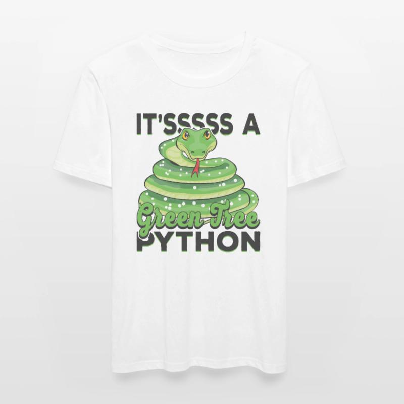 It'sssss a Green Tree Python Men's Slim Fit T-Shirt