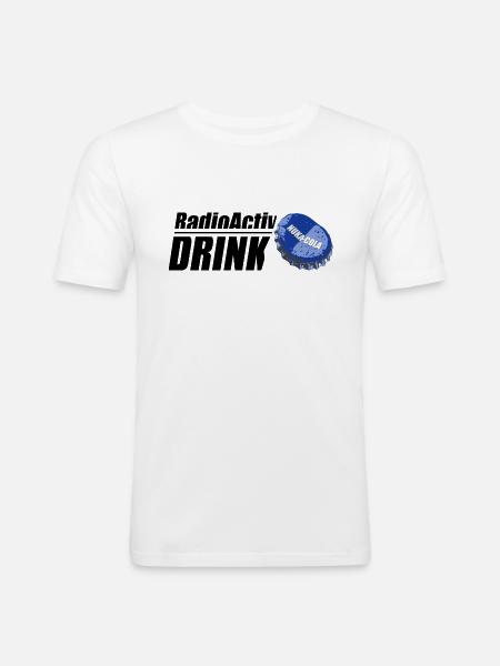 RadioActiv Drink - T-shirt près du corps Homme - blanc