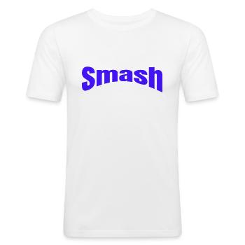 Briser - T-shirt près du corps Homme - blanc - Devant - Nik (191cm)