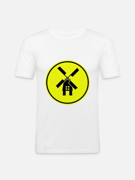 Windmill Ivon Silhouette - Men's Slim Fit T-Shirt - white