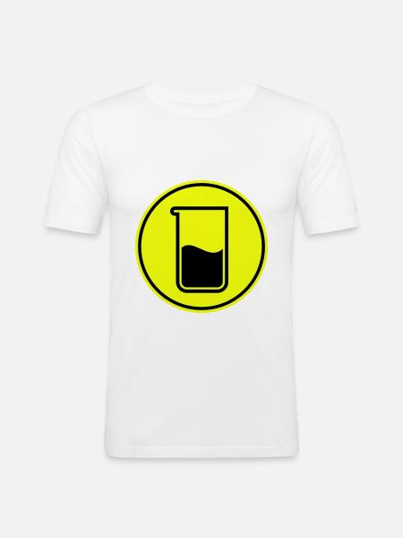 Test tube chemistry - Men's Slim Fit T-Shirt - white