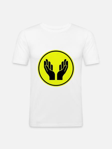 Hands icon icon - Men's Slim Fit T-Shirt - white
