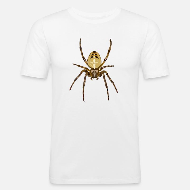 Spinne - Männer Slim Fit T-Shirt - Weiß