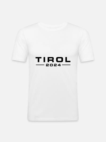 Tyrol 2024 - T-shirt près du corps Homme - blanc
