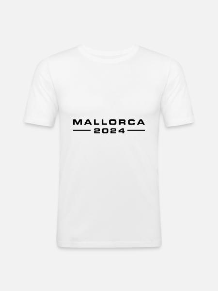 Mallorca 2024 - Men's Slim Fit T-Shirt - white