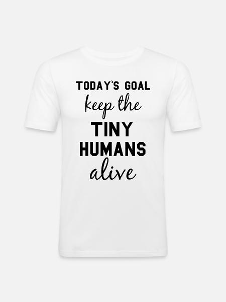 Funny Mum - Men's Slim Fit T-Shirt - white