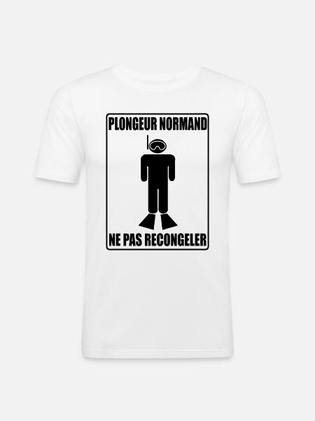 Diver Normand - Men's Slim Fit T-Shirt - white