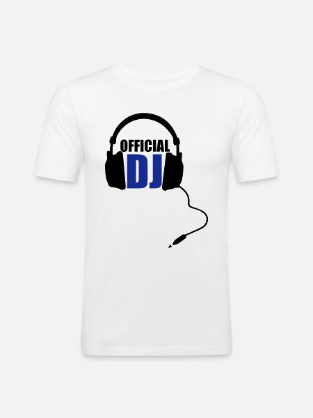 OfficialDJ - Men's Slim Fit T-Shirt - white