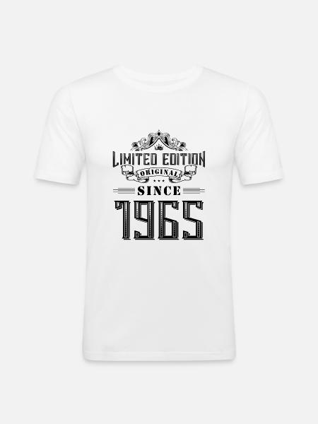 1965 limited edition - Männer Slim Fit T-Shirt - Weiß