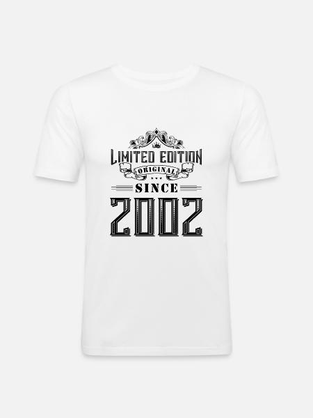 Édition limitée 2002 - T-shirt près du corps Homme - blanc