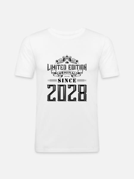 2028 limited edition - Men's Slim Fit T-Shirt - white