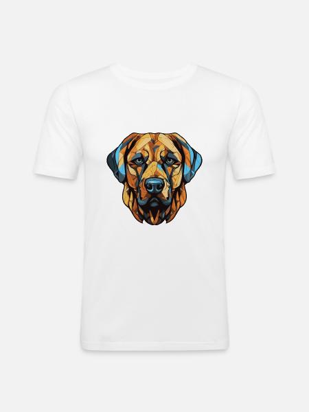 Kangal Dog Portrait - Men's Slim Fit T-Shirt - white