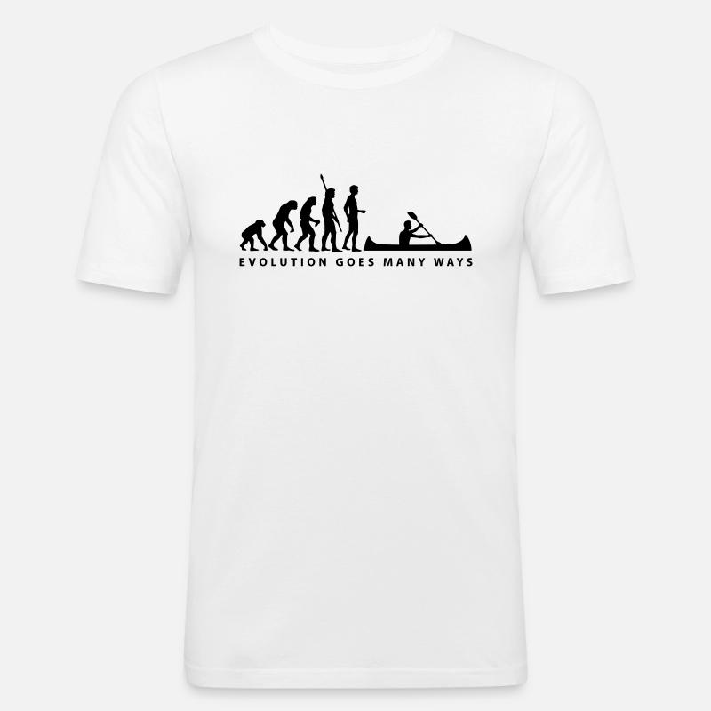 evolution_ruderer_b_1c - T-shirt près du corps Homme - blanc