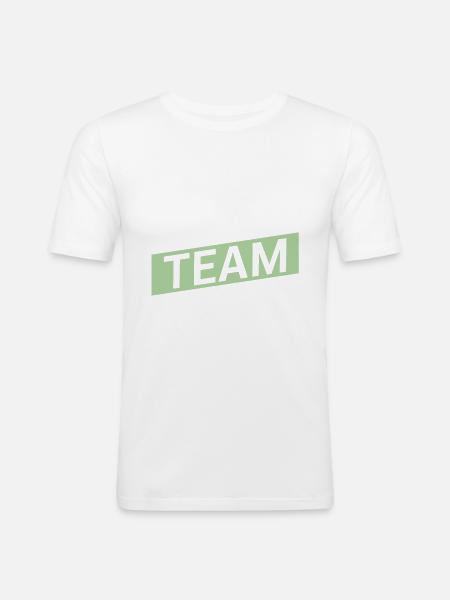 Vegan Team - Men's Slim Fit T-Shirt - white