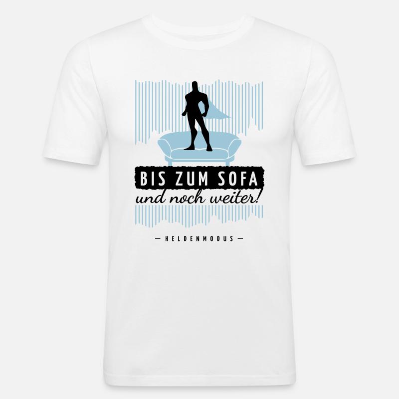 HELD - SOFA - Männer Slim Fit T-Shirt - Weiß
