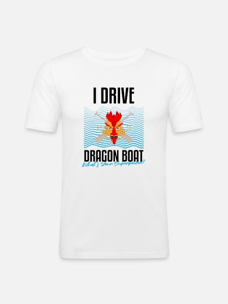 Drachenbootrennen-Design für Drachenbootfahren - Männer Slim Fit T-Shirt - Weiß