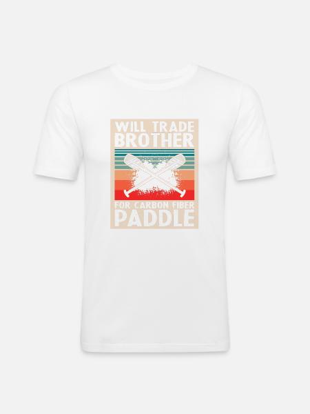 Drachenboot Trainer und Drachenboot - Männer Slim Fit T-Shirt - Weiß