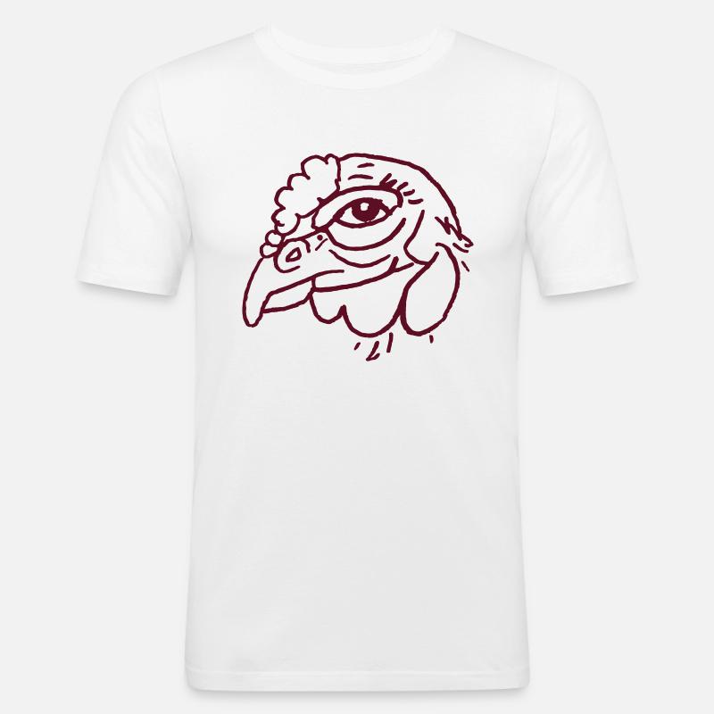 Brahma - Männer Slim Fit T-Shirt - Weiß