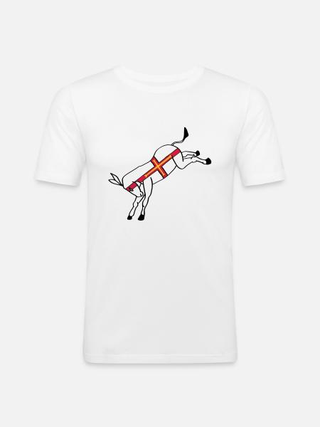 guernseydonkey - Men's Slim Fit T-Shirt - white