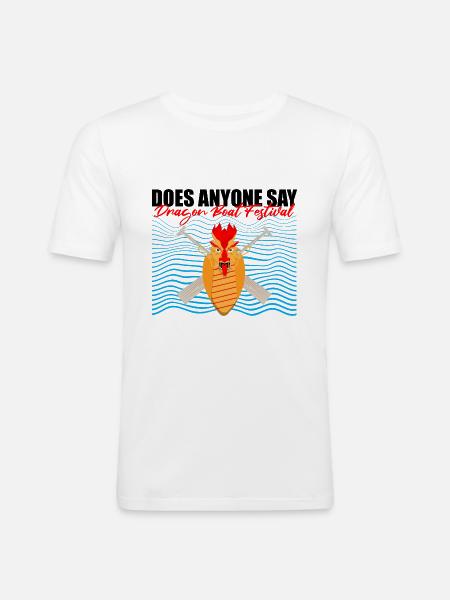 Drachenbootfahren-Thema für Drachenbootpaddeln - Männer Slim Fit T-Shirt - Weiß