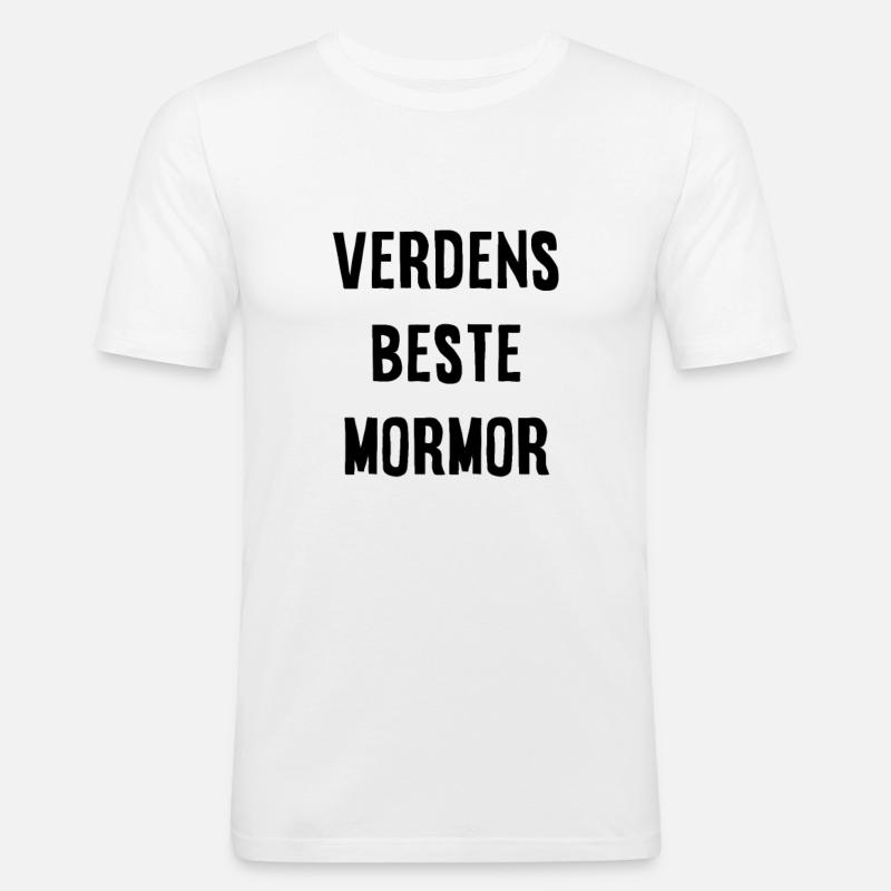 Die größte Großmutter der Welt - Männer Slim Fit T-Shirt - Weiß