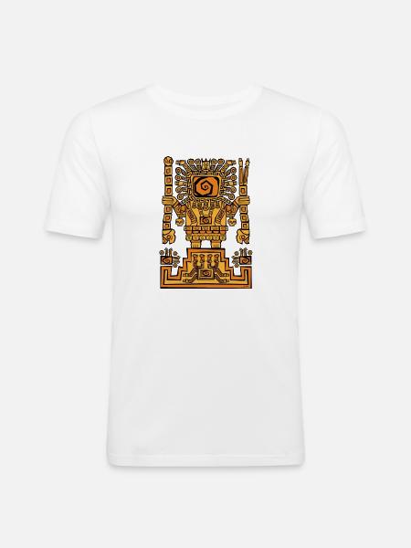 Manipulated Viracocha - Men's Slim Fit T-Shirt - white