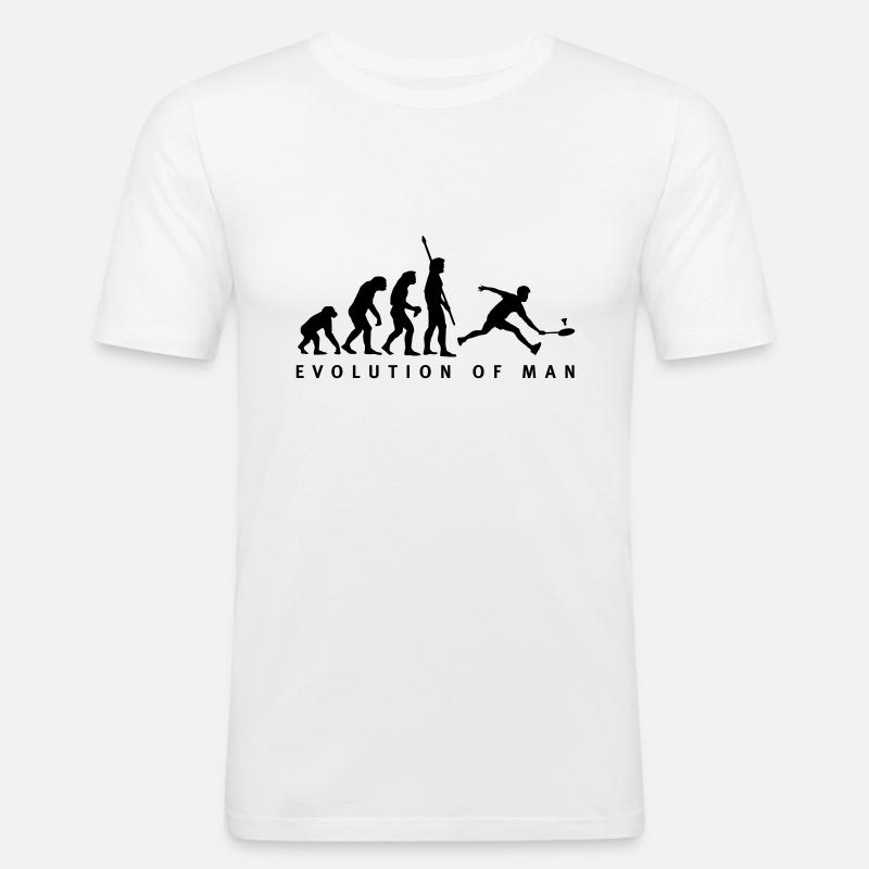 evolution_badminton_022011_b_1c - Men's Slim Fit T-Shirt - white