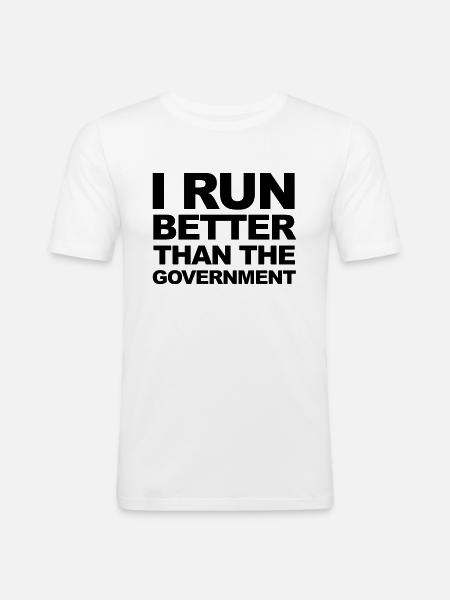 Run - T-shirt près du corps Homme - blanc