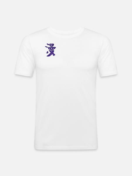 manga - Men's Slim Fit T-Shirt - white