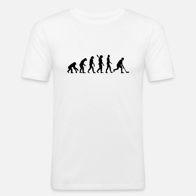 Floorball Évolution - T-shirt près du corps Homme - blanc