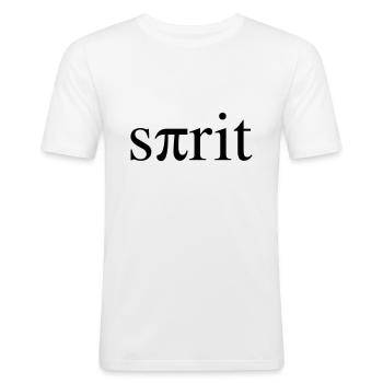 spirit - Men's Slim Fit T-Shirt - white - Front - Nik (191cm)