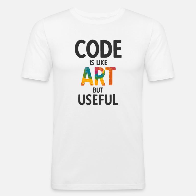 Software Ingenieur Informatiker Programmierer - Männer Slim Fit T-Shirt - Weiß